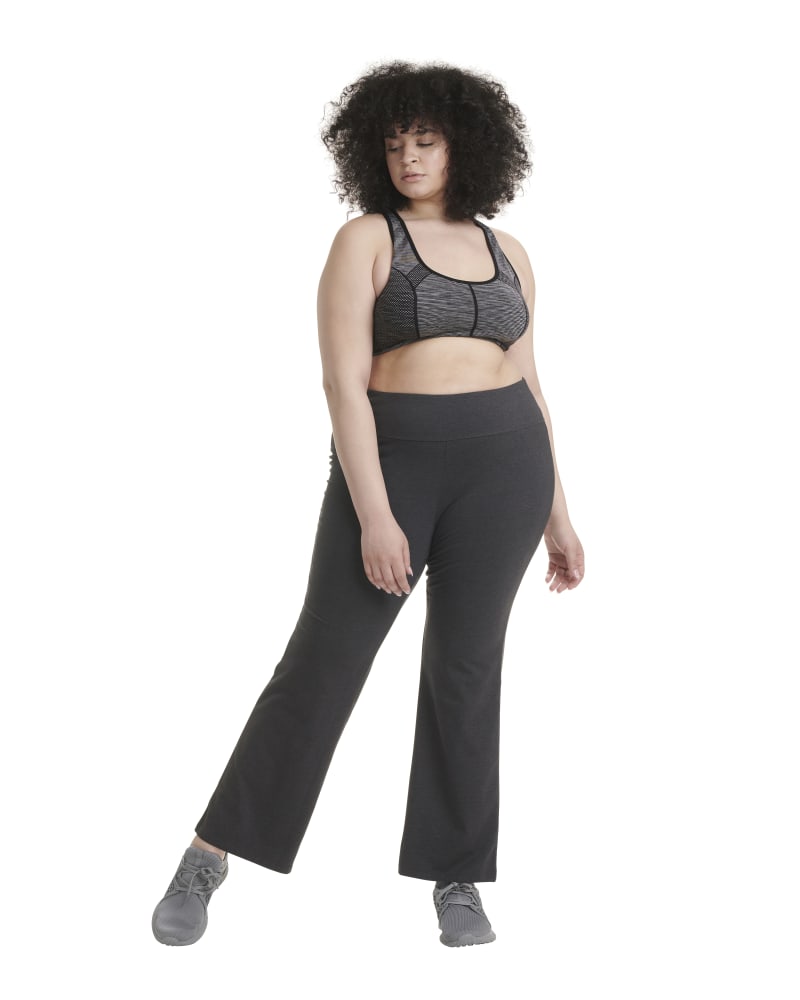 Front of plus size Tessa Gym Day Long Yoga Pant by Spalding | Dia&Co | dia_product_style_image_id:197756